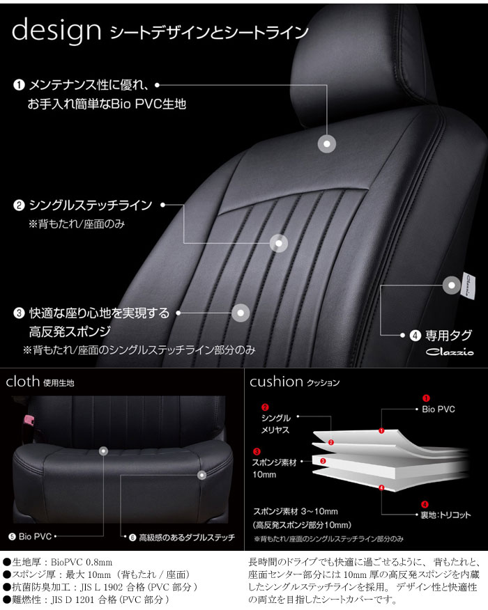 男女兼用 ええもんやA200A A210A ライズ A200S A210S ロッキー 専用シートカバー エクスクルーシブライン grace グレイス 