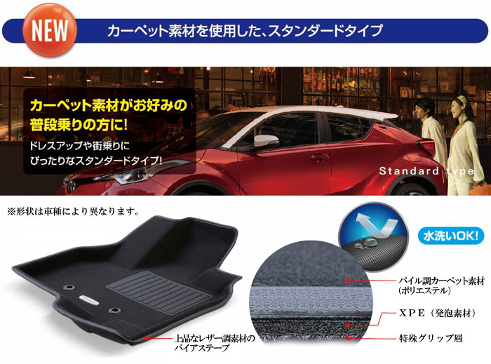 エブリイ（バン）用フロアマット 1～2列目セット DA17V Clazzio new車 ...