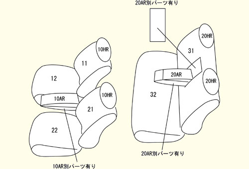 グロリア用シートカバー Y33/Y34 CLAZZIO Giacca