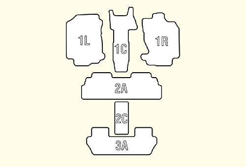 フリード 7人/8人乗り用フロアマット 1～3列目セット GB3/GB4 Clazzio