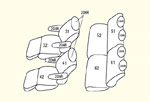 200系特別架装車 （H23/3〜H24/4） 3〜4列目用 セット内容イメージ図
