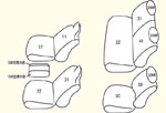 ワゴンDX 1〜2列目用 セット内容イメージ図